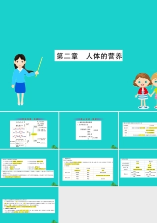 七年级生物下册 期末抢分必胜课 第一部分 主干知识速记 第四单元 第二章 人体的营养课件(新版)新人教版 课件