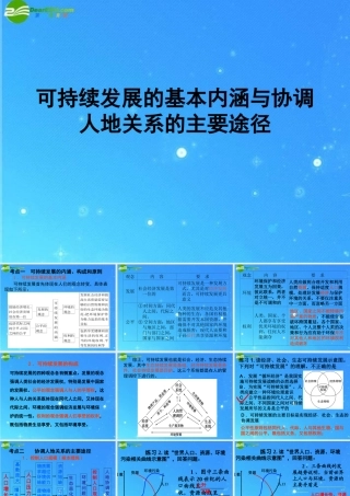 九年级政治 第十六课 可持续发展 课件(二)教科版 课件