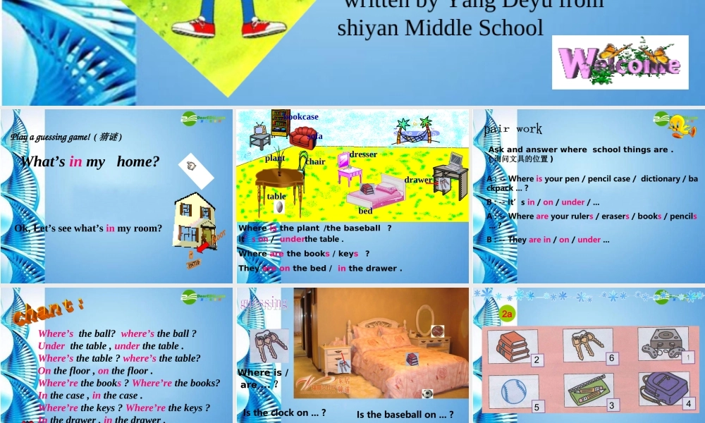 九年级英语 Unit4 Section A2a-2c课件 人教新目标版 课件