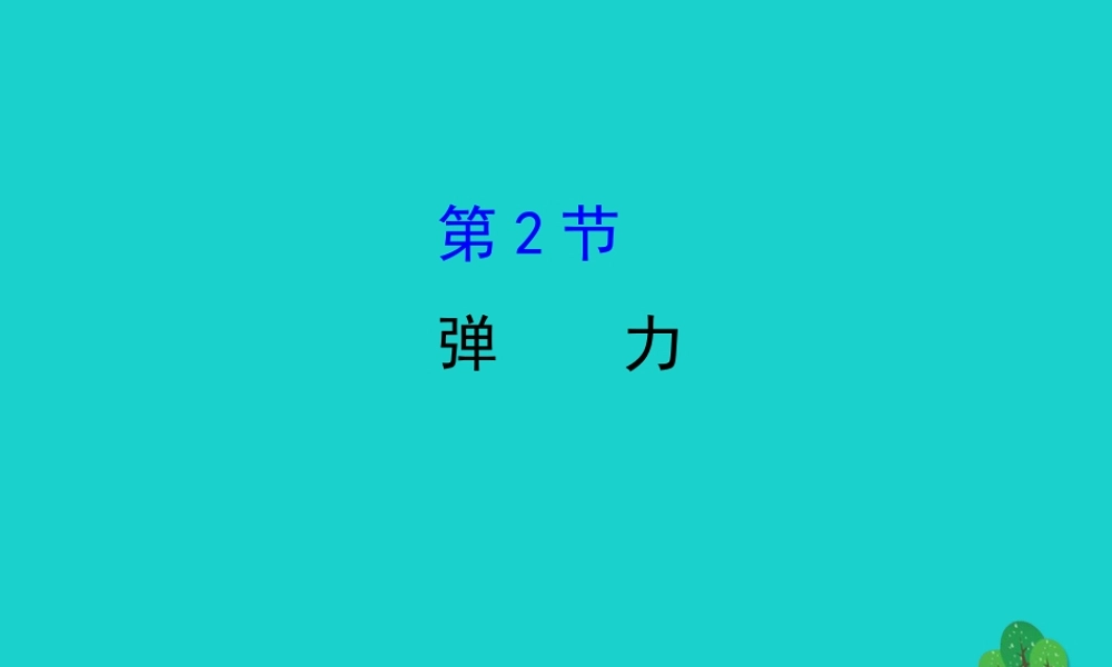 八年级物理下册 7.2弹力习题课件 (新版)新人教版 课件
