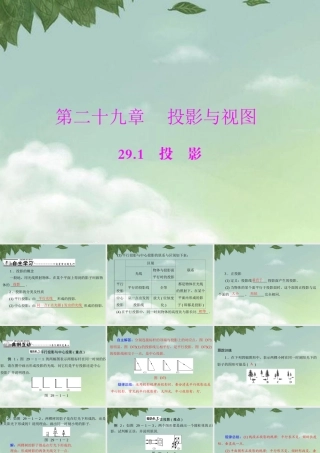 九年级数学下册 第二十九章 投影与视图 291 投影配套课件 新人教版 课件