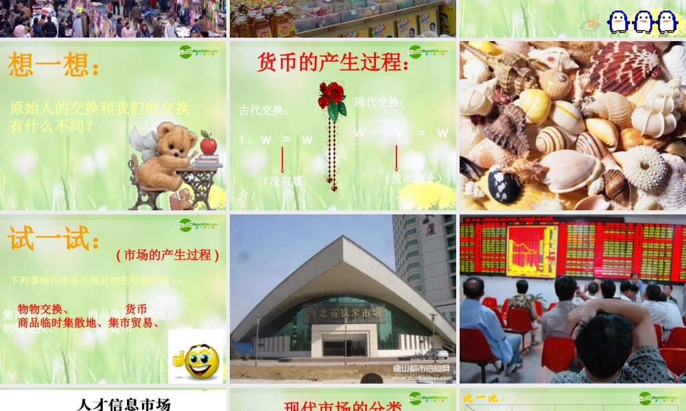 八年级政治下册 走进市场课件 教科版 课件