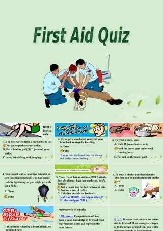 广东省惠州市高二英语(Unit 5 First Aid：阅读课文)学案