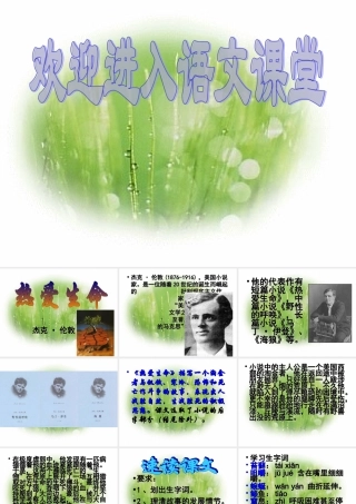 九年级语文上(热爱生命)课件7长春版 课件