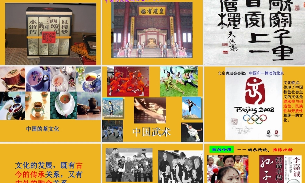 九年级政治 大力发展先进文化 课件 粤教版 课件