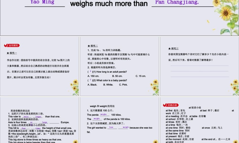 八年级英语下册 Unit 7 What s the highest mountain in the world Section B(1a 1d)导学课件 (新版)人教新目标版 课件
