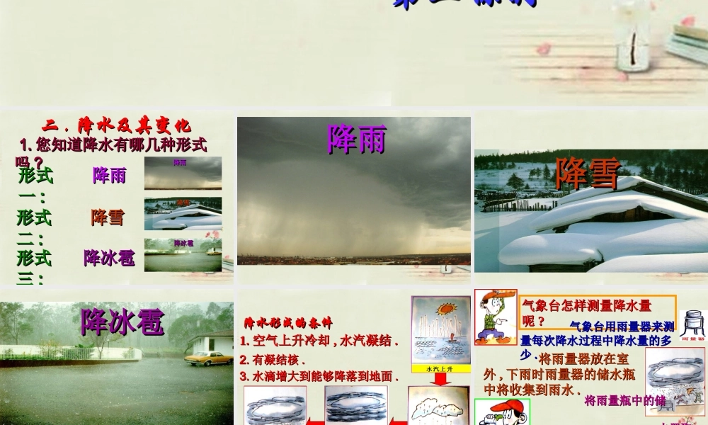 中学七年级地理上册 第4章 第2节 气温和降水(2)课件 粤教版 课件