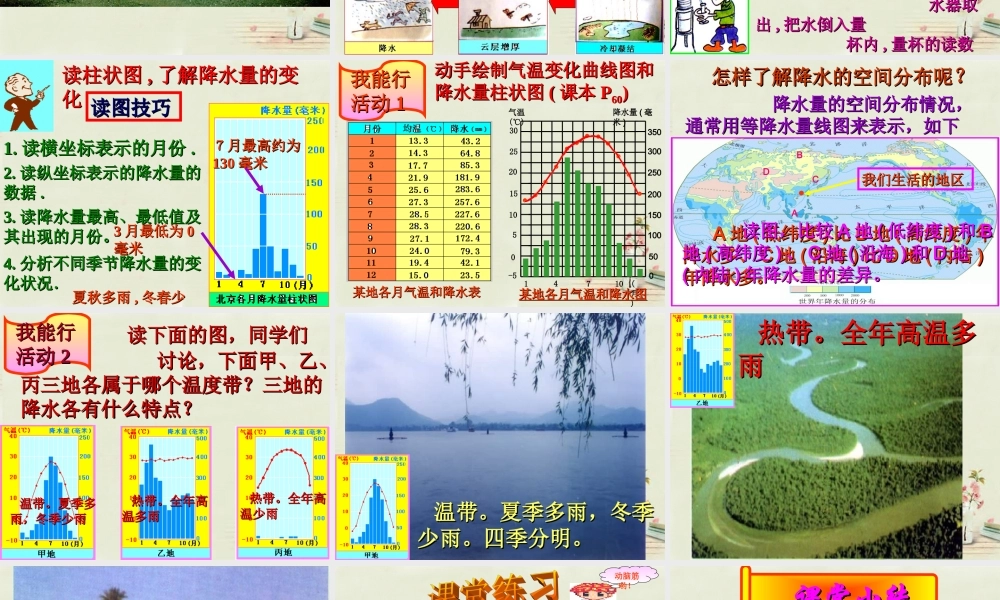 中学七年级地理上册 第4章 第2节 气温和降水(2)课件 粤教版 课件