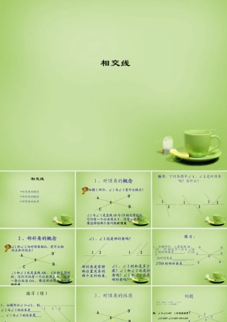 中学七年级数学下册 5.1.2 相交线课件 (新版)新人教版 课件