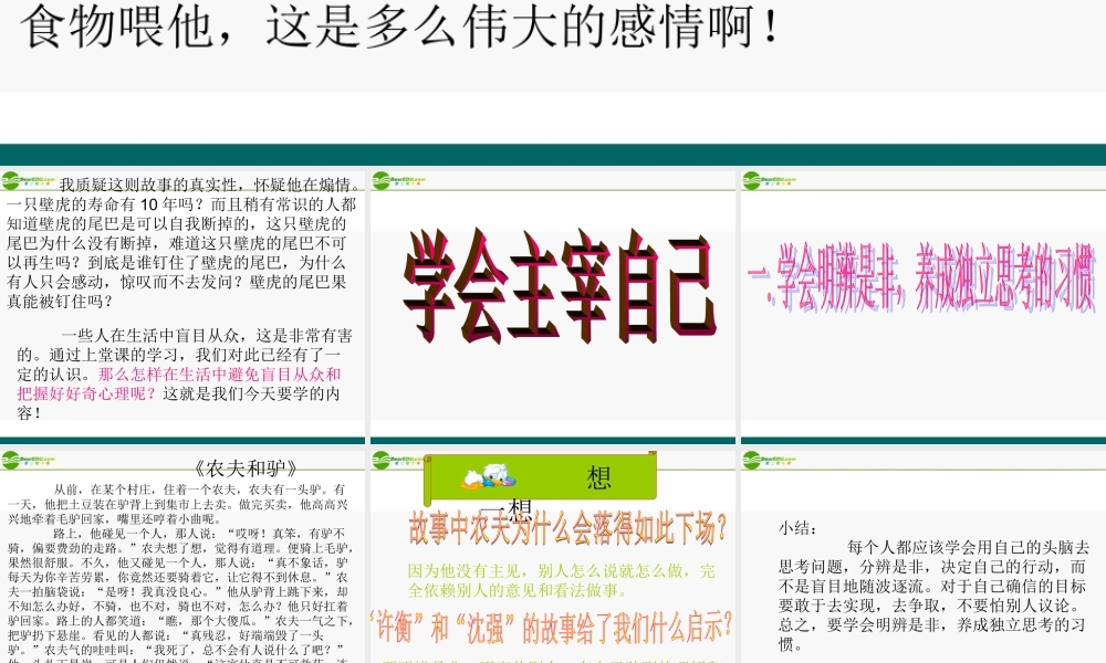 八年级政治上册 学会住宰自己课件 陕教版 课件