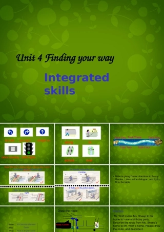 七年级英语下册 Unit 4 Finding your way Integreted Skills 1课件 (新版)牛津版 课件
