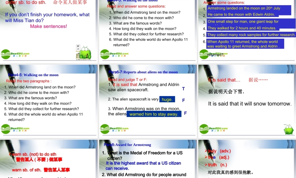 九年级英语Unit4 Reading课件牛津版 课件