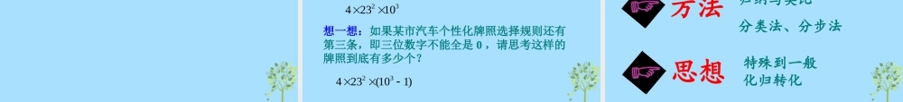 山西省忻州市高考数学 专题 计数原理第一课时1复习课件