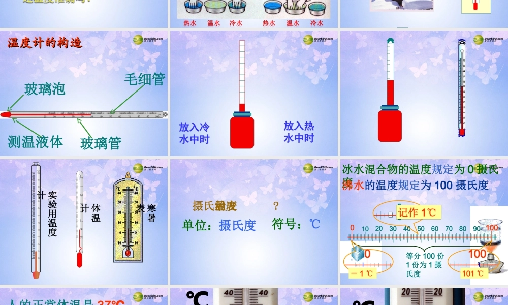 八年级物理上册 3.1 温度课件 新人教版 课件