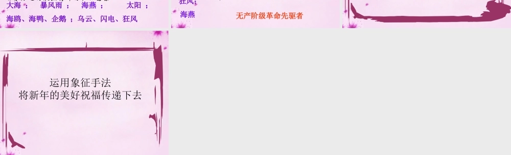 八年级语文下册 1 海燕课件 苏教版 课件