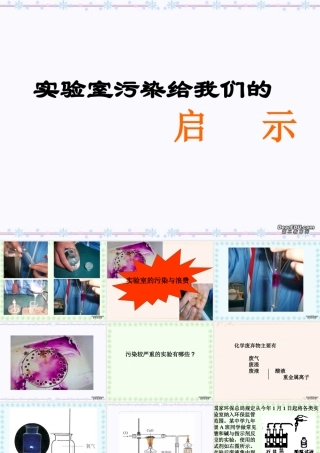 初三化学复习研讨课 实验室污染 新课标 课件