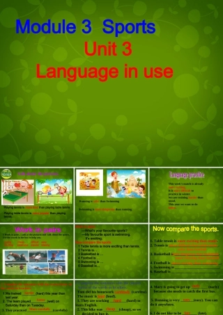 八年级英语上册 Module 3 Unit 3 Language in use课件 (新版)外研版 课件