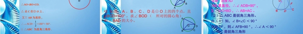九年级数学上册 第24章1圆周角定理课件 人教新课标版 课件
