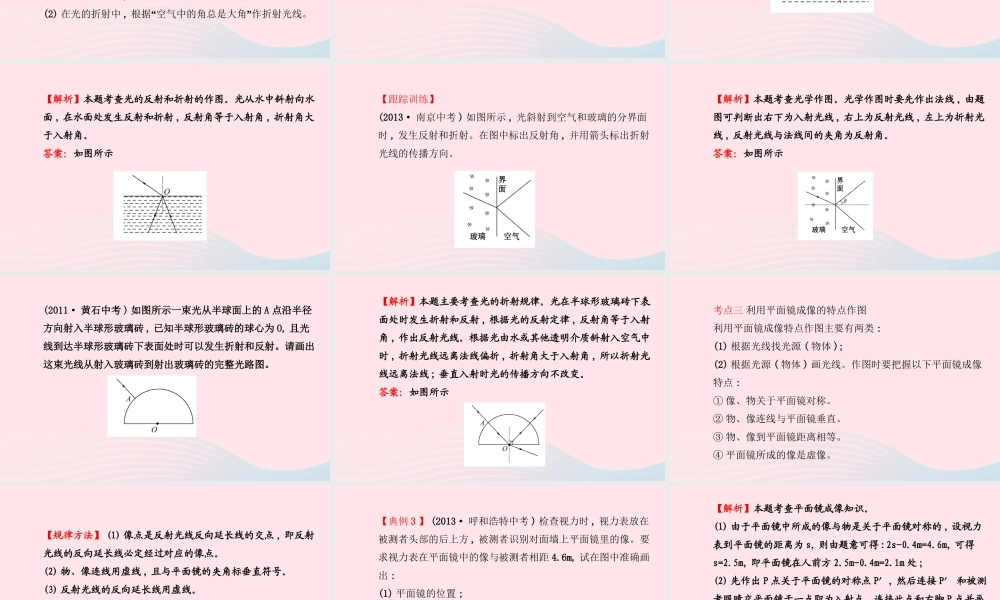 初中物理 专题一 分析与作图课件 (新版)苏科版 课件