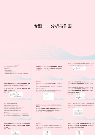 初中物理 专题一 分析与作图课件 (新版)苏科版 课件