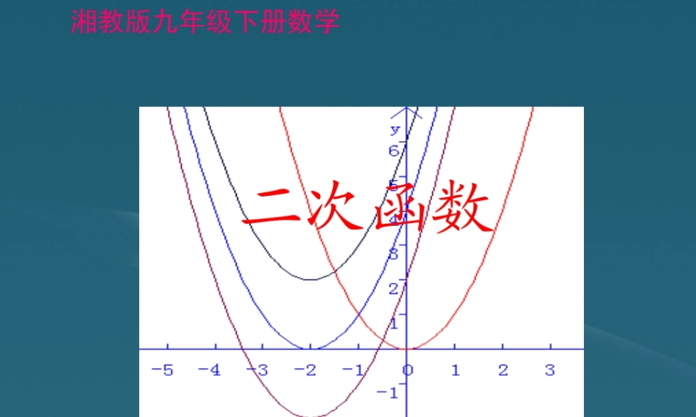 九年级数学(二次函数)课件