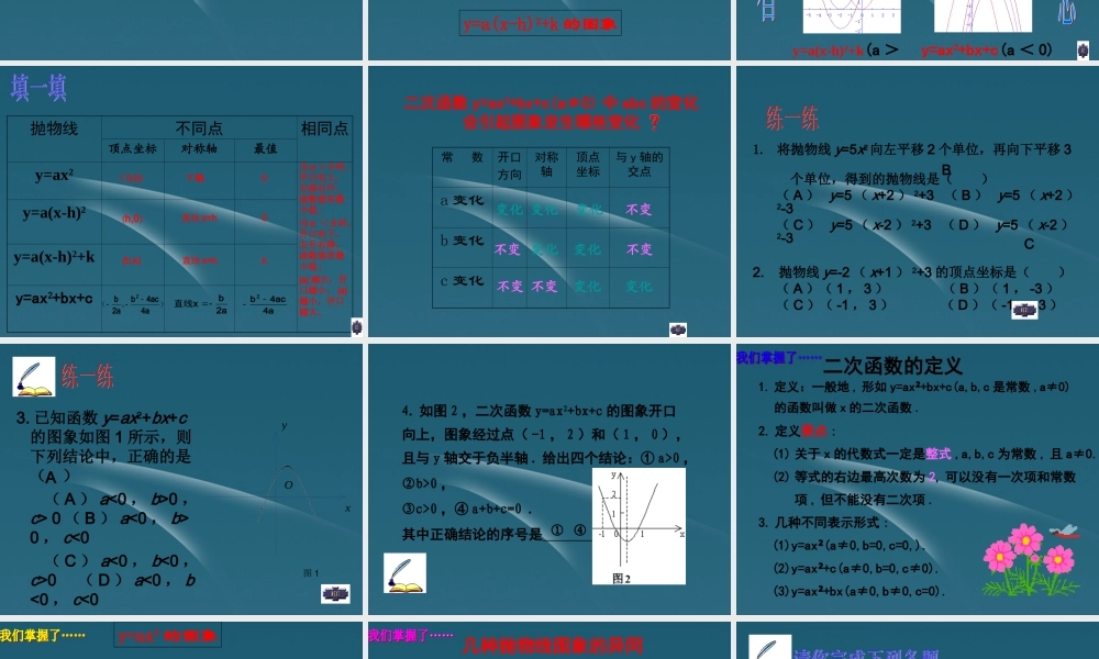 九年级数学(二次函数)课件