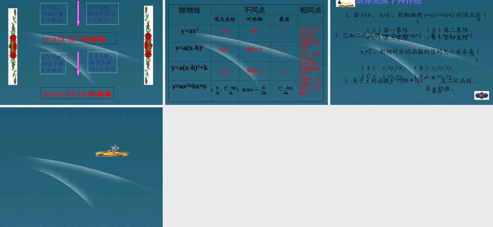 九年级数学(二次函数)课件