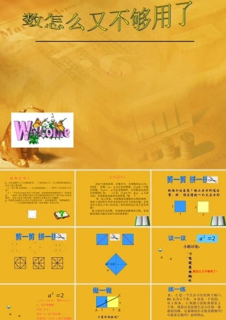 八年级数学上册 第二章第一节 数怎么又不够用了(一)课件 北师大版 课件