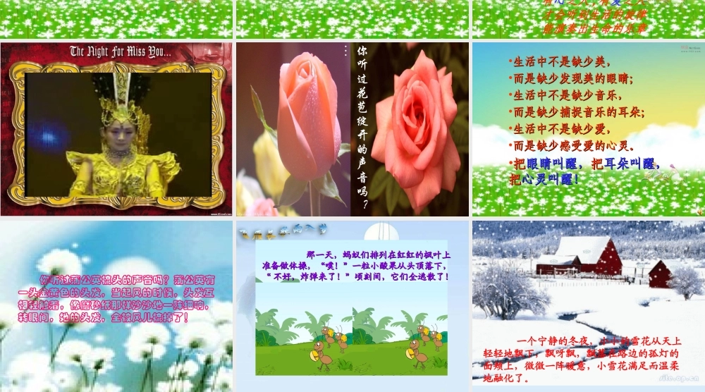 八年级语文上册(你一定会听见)课件 ppt 课件