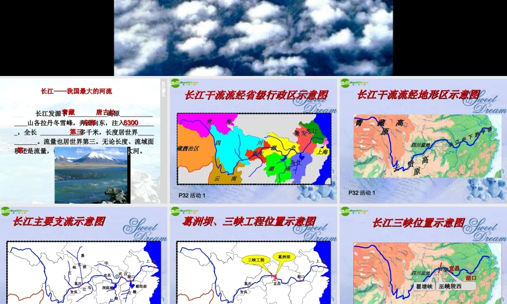 八年级地理上册 第二章第二节最大河流长江课件 粤教版 课件