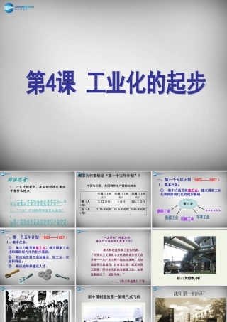 八年级历史下册 第4课 工业化的起步课件 新人教版 课件