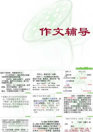 作文辅导课件 新课标 人教版 课件
