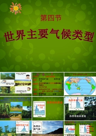 山东省无棣县第一实验学校七年级地理上册 第四章 第四节 世界主要气候类型课件 湘教版 课件