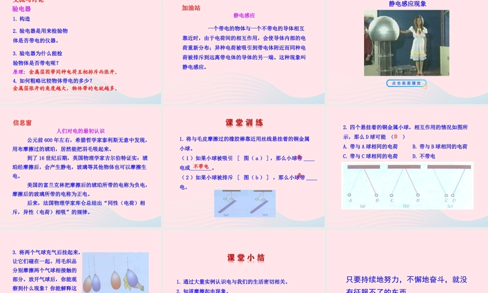 九年级物理全册 第十四章 第一节 电是什么课件 (新版)沪科版 九年级物理全册 第十四章 第一节 电是什么课件+素材(新版)沪科版-2