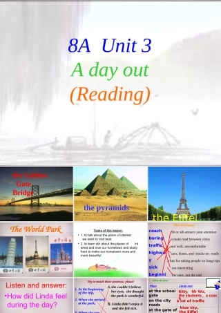 八年级英语上册 Unit 3 A day out课件2 牛津版 课件