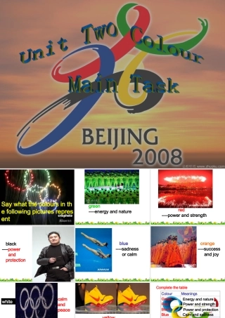 九年级英语上册 Unit 2 Colour-Main task课件