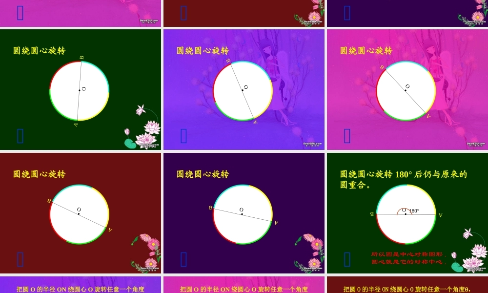 九年级数学圆心角课件 浙教版 课件