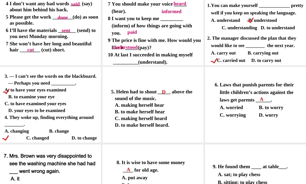 广东省惠州市高二英语(Unit 2 The United Kingdom：grammar 2)课件