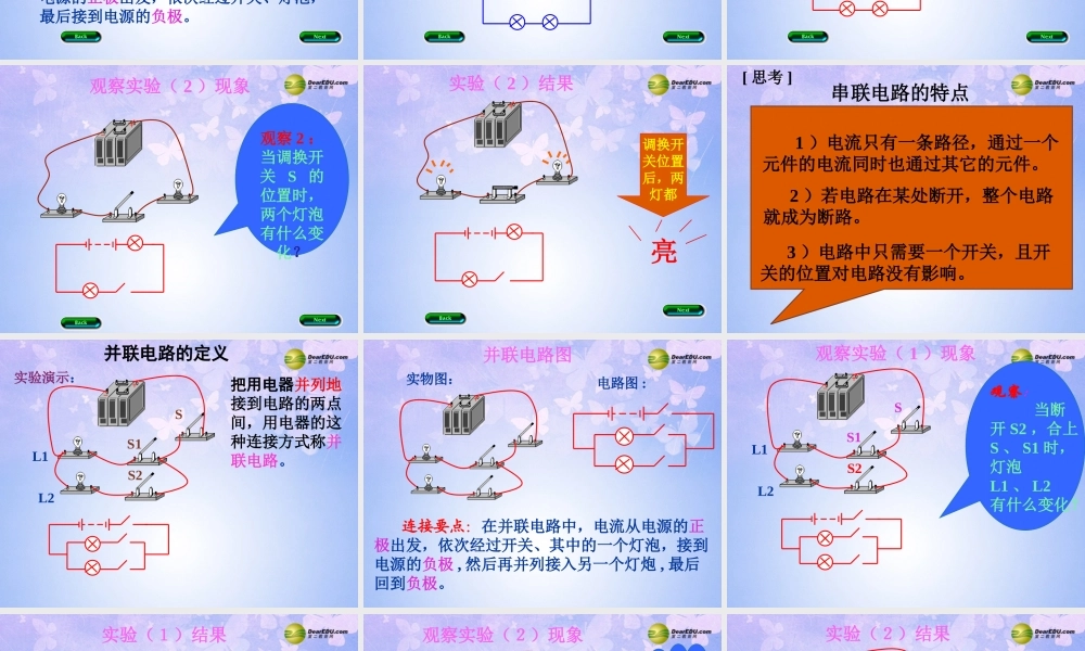 八年级物理上册 串联和并联复习课件 新人教版 课件