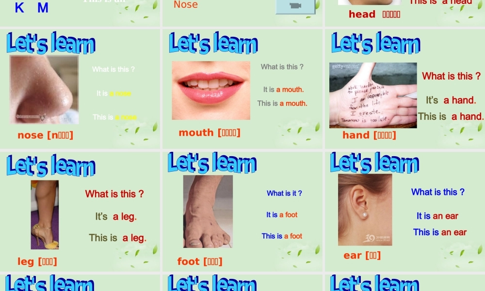 七年级英语上册 Starter Module 2 Unit 2 Please touch your head2课件 外研版 课件