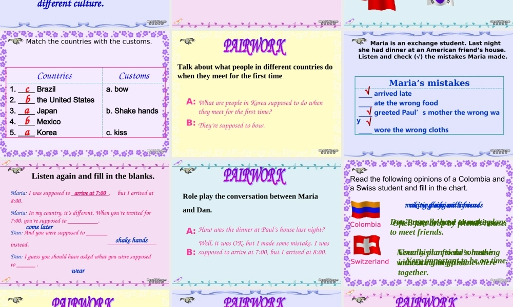 九年级英语 Unit12 SectionA课件 人教新目标版 课件