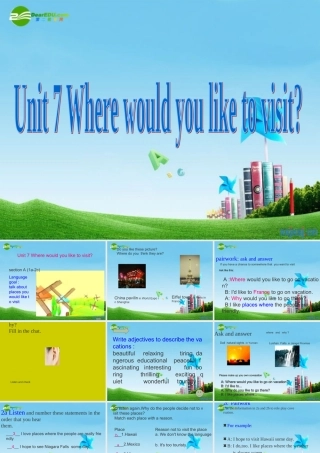 九年级英语上册 Unit7 Section A 1a-2c课件 人教新目标版 课件