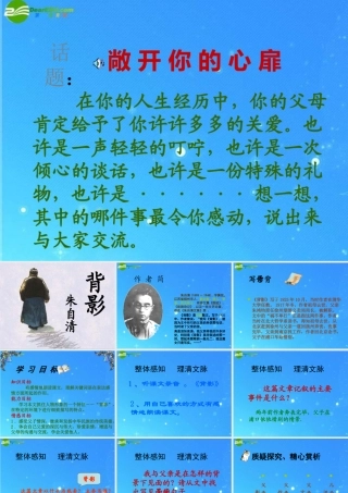 八年级语文上册 (背影)课件 人教新课标版 课件
