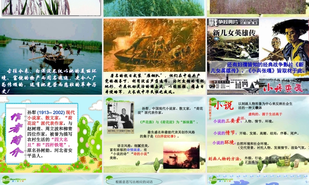 八年级语文上册 芦花荡课件芦花荡课件 新人教版 课件