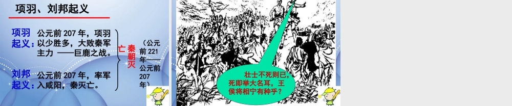 中学七年级历史上册(第11课 伐无道，诛暴秦)课件1 新人教版 课件