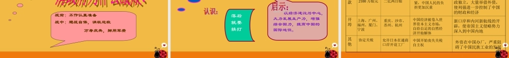 八年级历史上册 第3课 午中日战争)课件 北师大版 课件