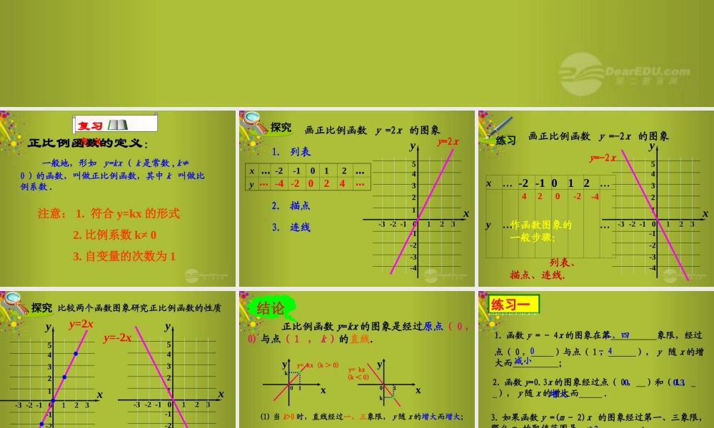 八年级数学上册 4.3 一次函数的图象课件 (新版)北师大版 课件