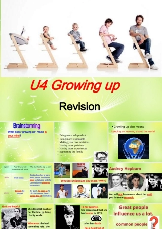 九年级英语上册 Unit 4 Growing up复习课件 (新版)牛津版 课件