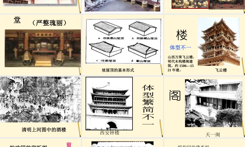 七年级语文下册 第18课(我国古代的几种建筑)课件 鲁教版 课件