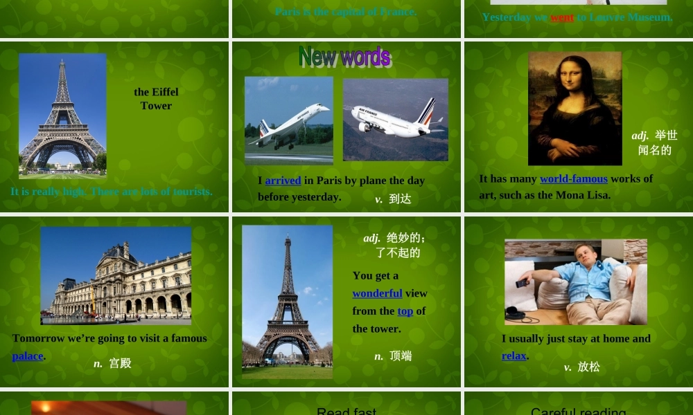 中学七年级英语下册 Module 10 Unit 2 What did you do课件 (新版)外研版 课件